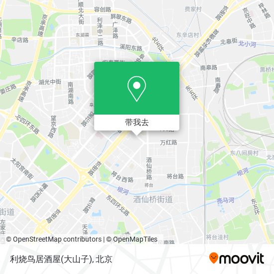 利烧鸟居酒屋(大山子)地图