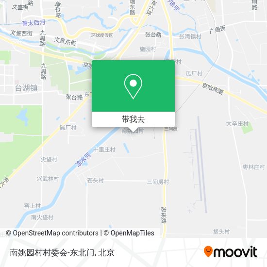 南姚园村村委会-东北门地图