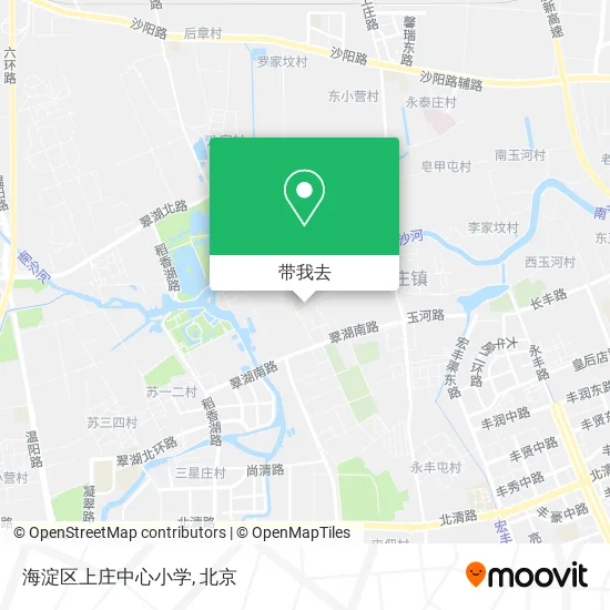 海淀区上庄中心小学地图