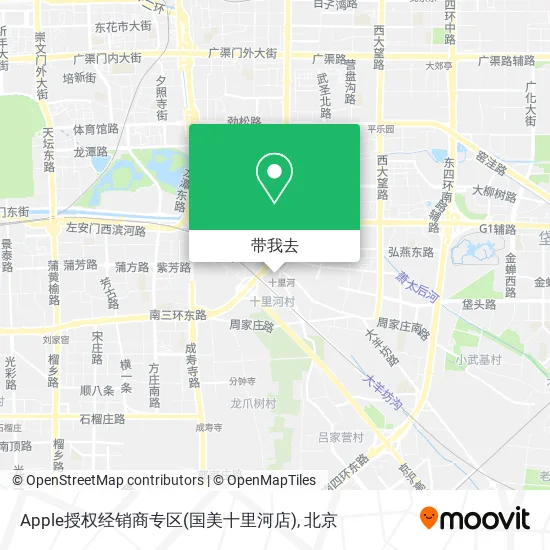 Apple授权经销商专区(国美十里河店)地图
