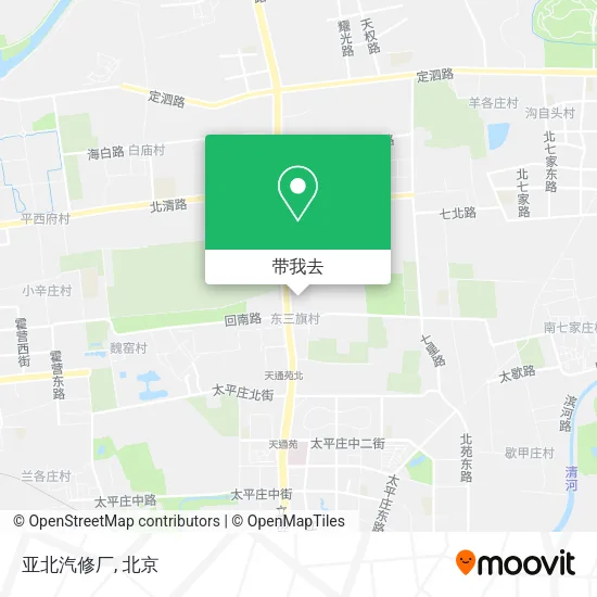 亚北汽修厂地图
