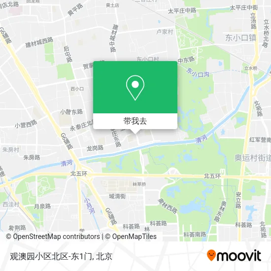 观澳园小区北区-东1门地图