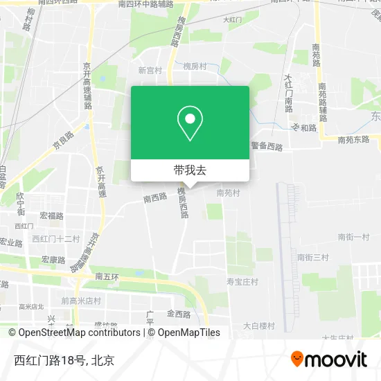 西红门路18号地图