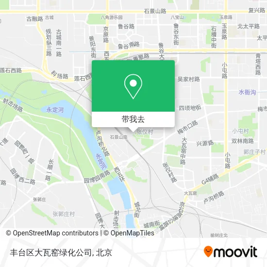丰台区大瓦窑绿化公司地图