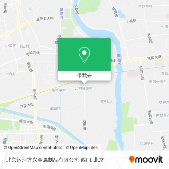 北京运河方兴金属制品有限公司-西门地图