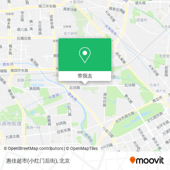 惠佳超市(小红门后街)地图
