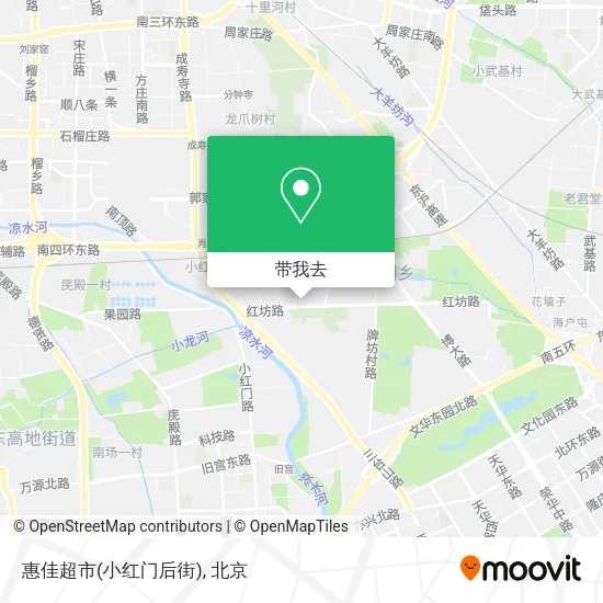 惠佳超市(小红门后街)地图