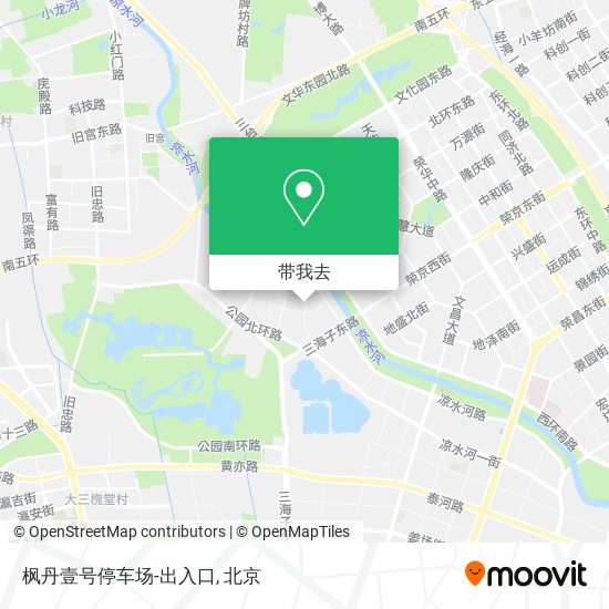 枫丹壹号停车场-出入口地图