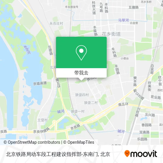 北京铁路局动车段工程建设指挥部-东南门地图