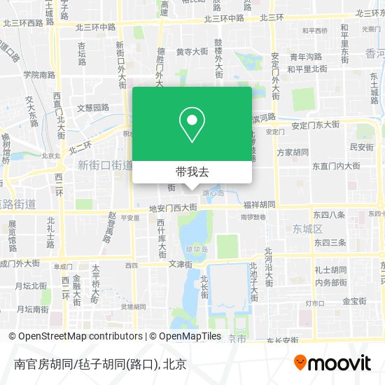 南官房胡同/毡子胡同(路口)地图