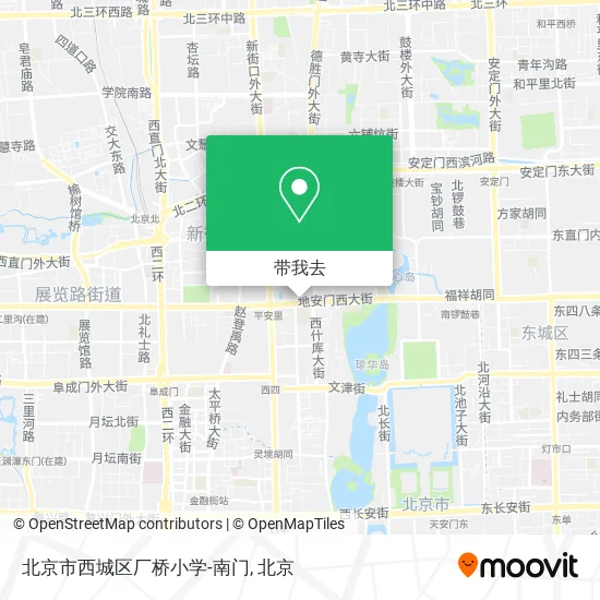 北京市西城区厂桥小学-南门地图