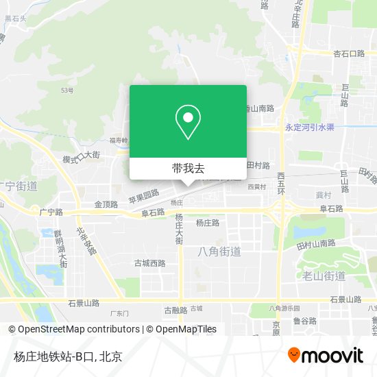 杨庄地铁站-B口地图