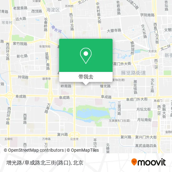 增光路/阜成路北三街(路口)地图