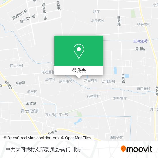 中共大回城村支部委员会-南门地图