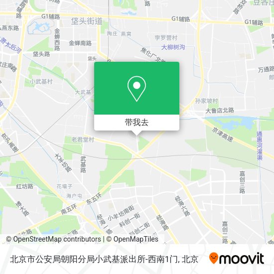 北京市公安局朝阳分局小武基派出所-西南1门地图