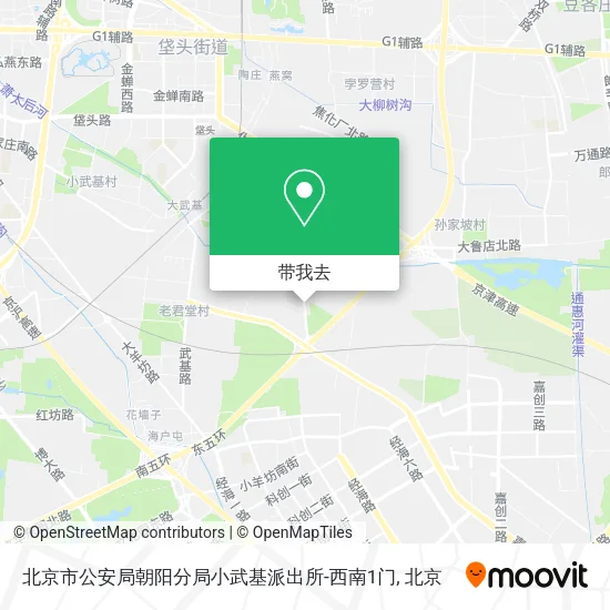 北京市公安局朝阳分局小武基派出所-西南1门地图