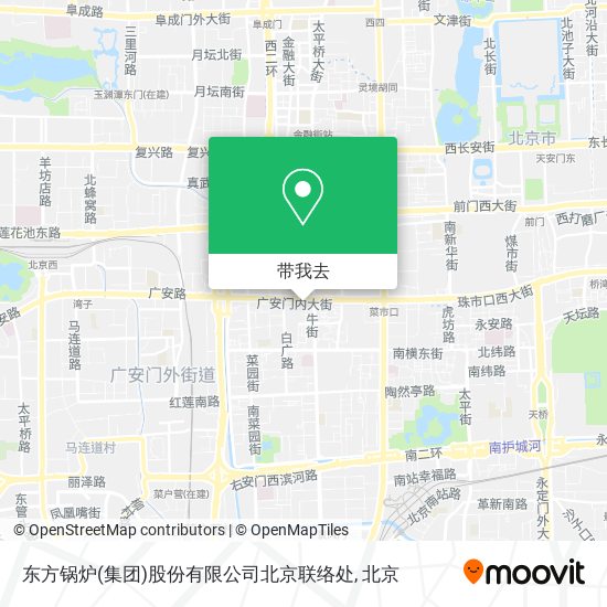 东方锅炉(集团)股份有限公司北京联络处地图