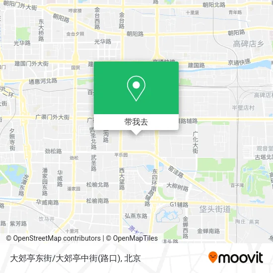 大郊亭东街/大郊亭中街(路口)地图
