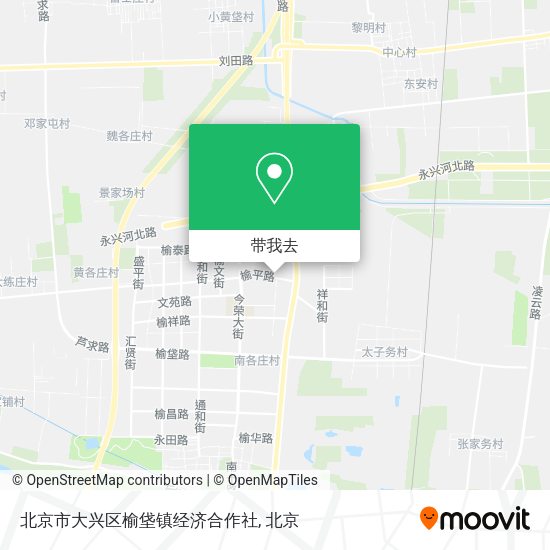 北京市大兴区榆垡镇经济合作社地图