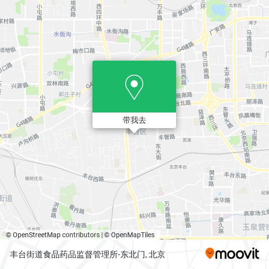 丰台街道食品药品监督管理所-东北门地图