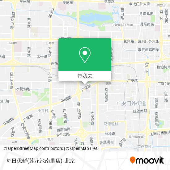 每日优鲜(莲花池南里店)地图
