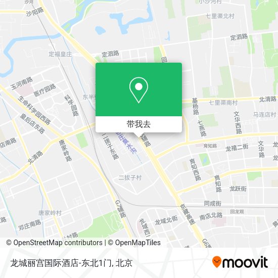 龙城丽宫国际酒店-东北1门地图