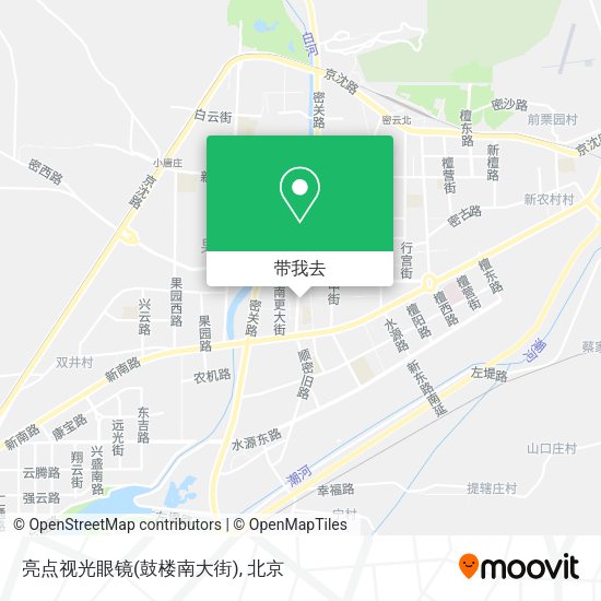 亮点视光眼镜(鼓楼南大街)地图