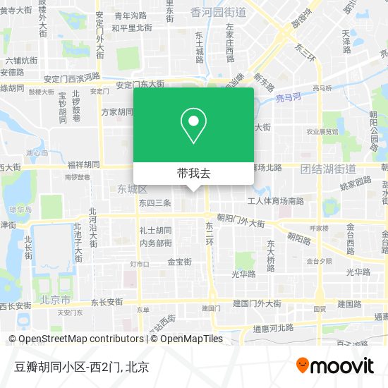 豆瓣胡同小区-西2门地图