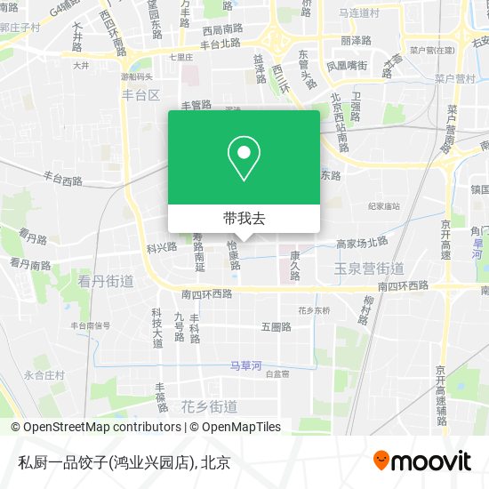 私厨一品饺子(鸿业兴园店)地图