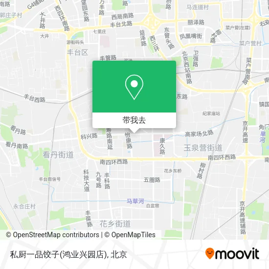 私厨一品饺子(鸿业兴园店)地图