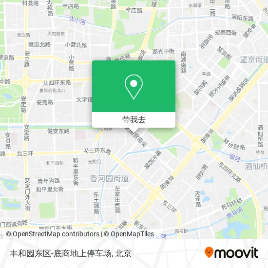 丰和园东区-底商地上停车场地图