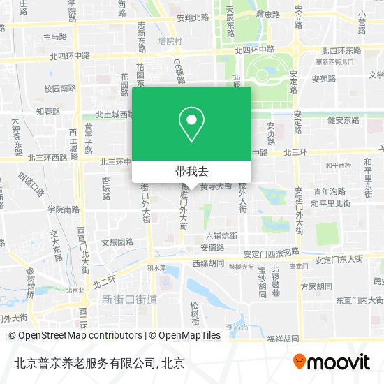 北京普亲养老服务有限公司地图