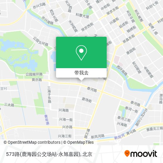 573路(鹿海园公交场站-永旭嘉园)地图
