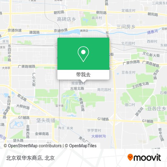 北京双华东商店地图