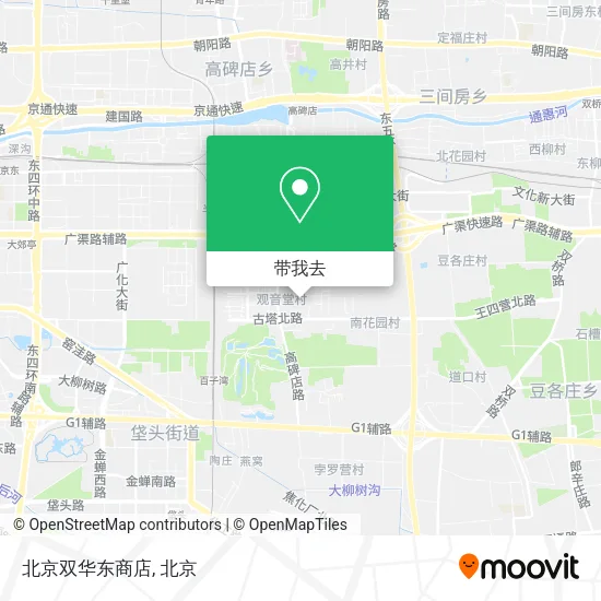 北京双华东商店地图