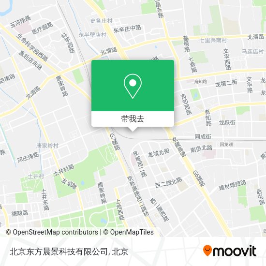 北京东方晨景科技有限公司地图