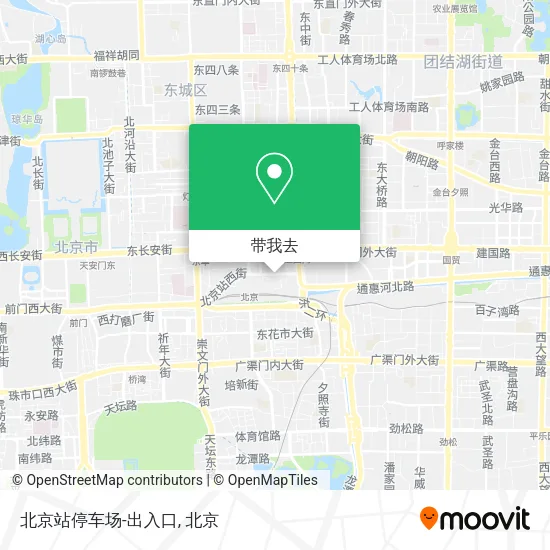 北京站停车场-出入口地图