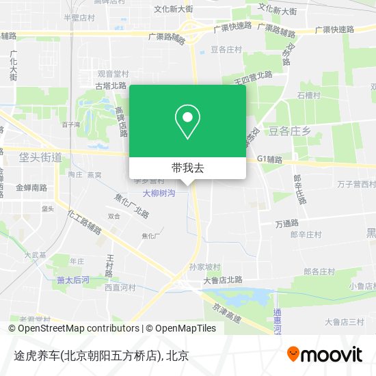 途虎养车(北京朝阳五方桥店)地图