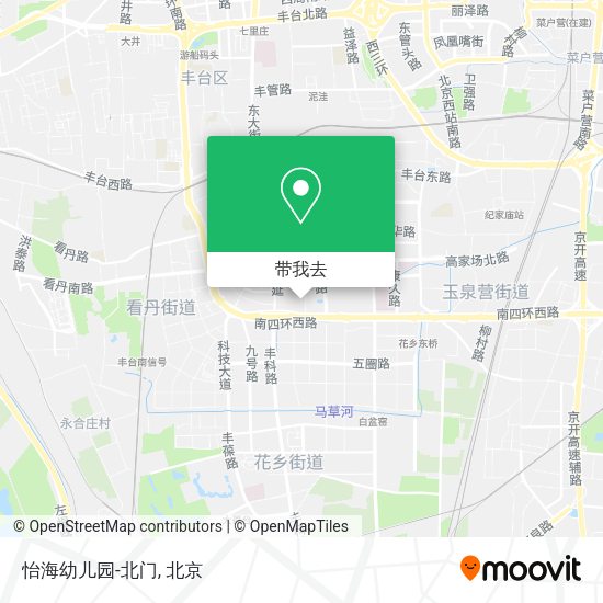 怡海幼儿园-北门地图
