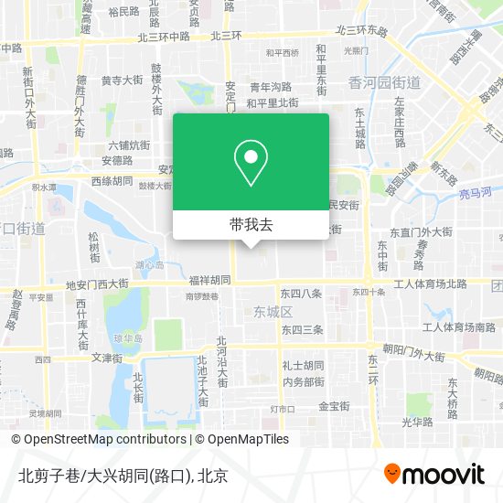 北剪子巷/大兴胡同(路口)地图