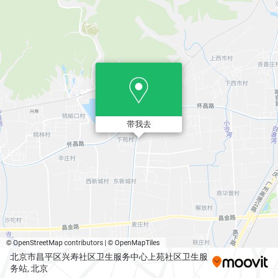 北京市昌平区兴寿社区卫生服务中心上苑社区卫生服务站地图