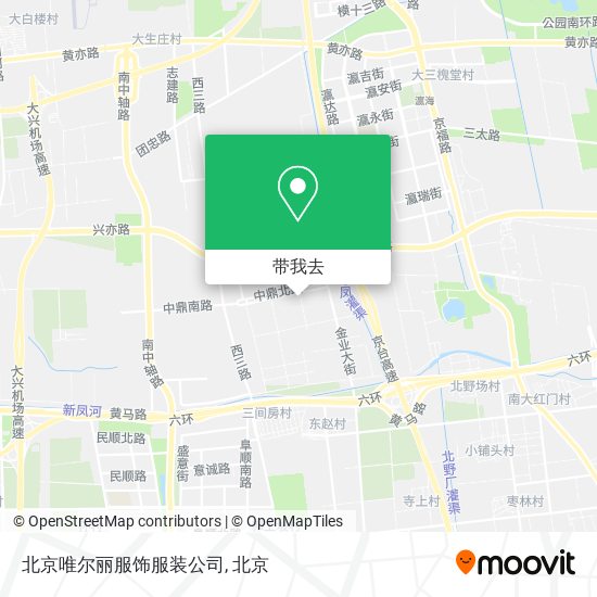北京唯尔丽服饰服装公司地图