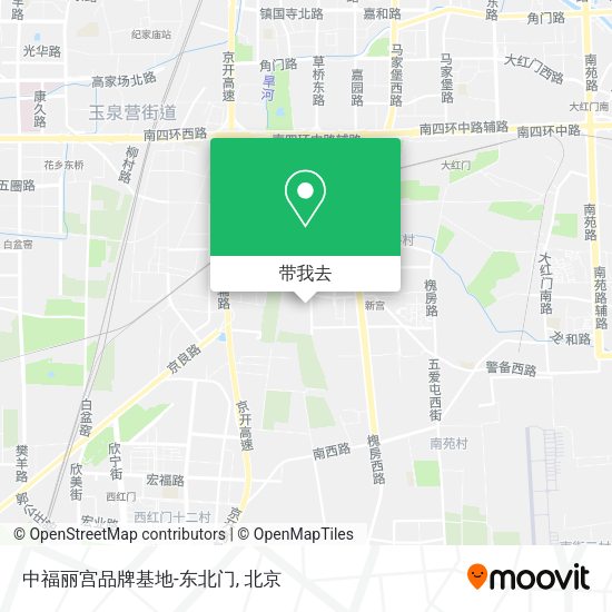 中福丽宫品牌基地-东北门地图