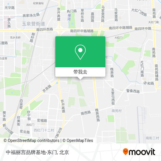 中福丽宫品牌基地-东门地图