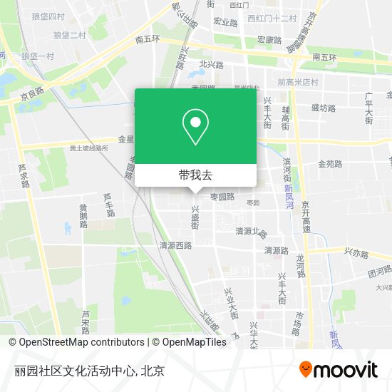 丽园社区文化活动中心地图