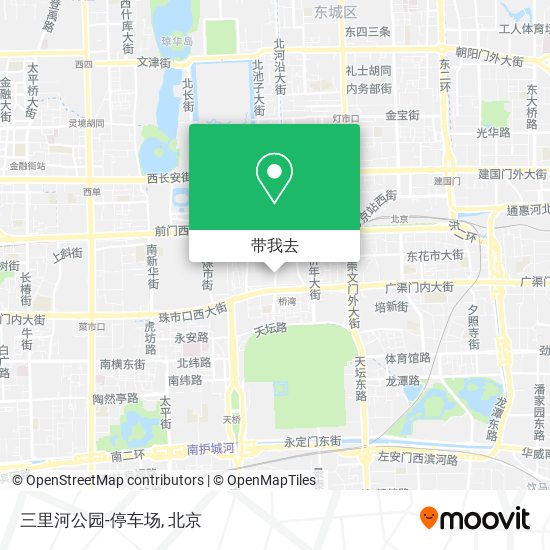 三里河公园-停车场地图