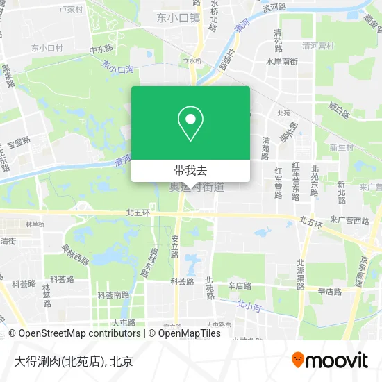 大得涮肉(北苑店)地图