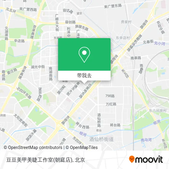 豆豆美甲美睫工作室(朝庭店)地图