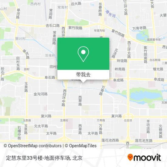 定慧东里33号楼-地面停车场地图