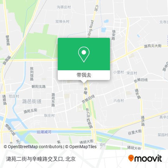 潞苑二街与辛疃路交叉口地图